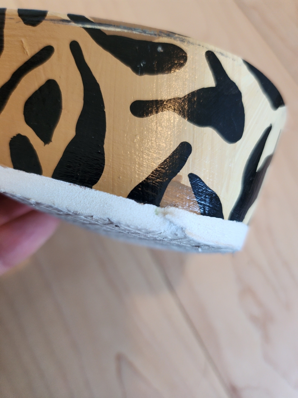"Rare" Dr.Scholls Original Leopard Printed Wooden Sole Black Buckle Slides US 8 - Picture 5 of 6